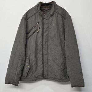 Mens XL Quilted Barn Chore Field Jacket Coat Brown Equestrian Hunting Heritage